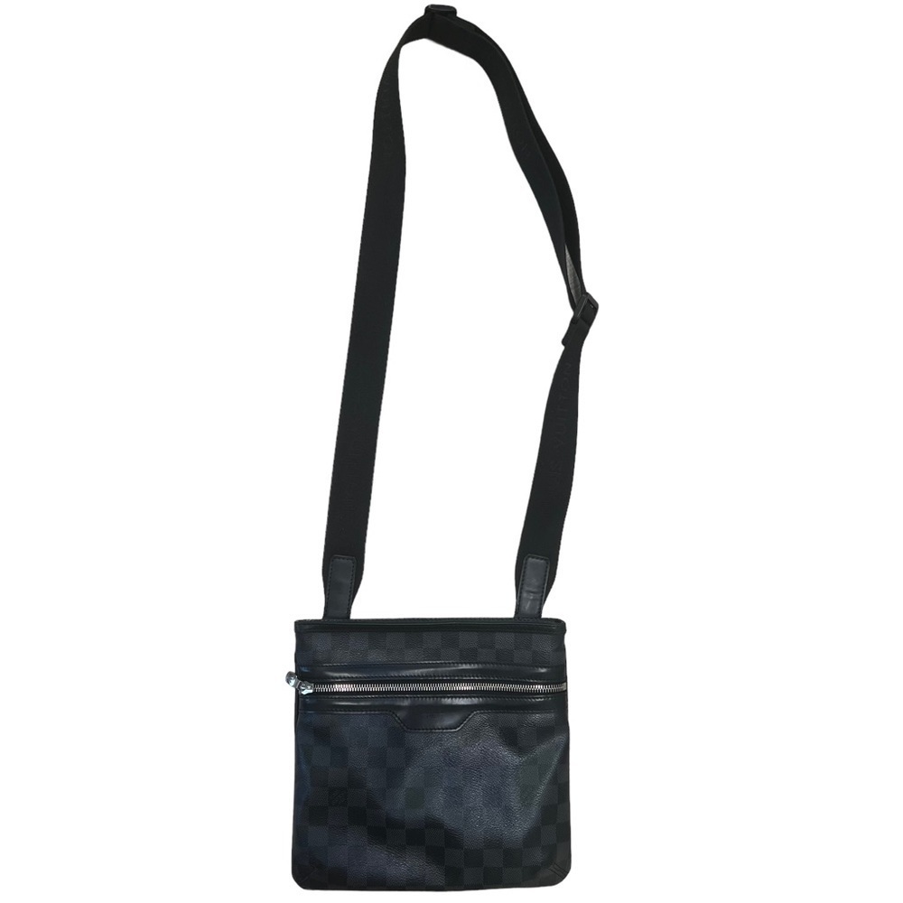 Louis Vuitton Damier Graphite Slim Crossbody Bag in Black